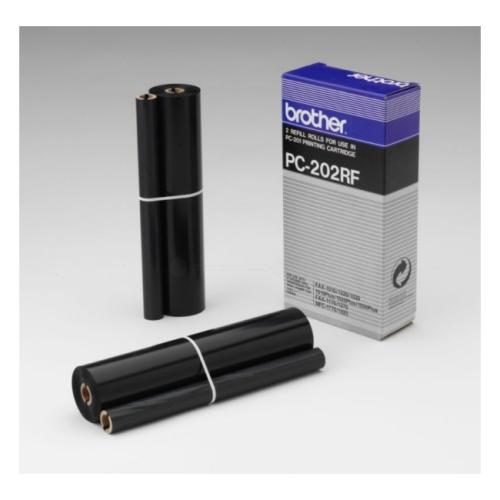 Brother film cartridge black (PC202RF / PC202) (Twin Pack)
