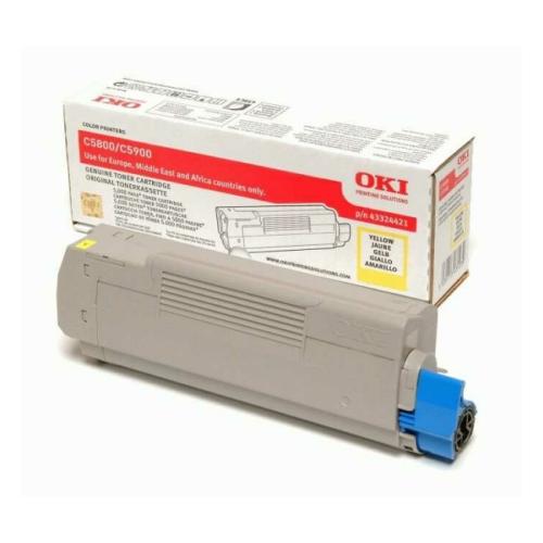 Oki toner cartridge yellow (43324421)
