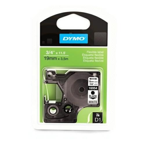 Dymo LetraTag Tape black on white (16960 / S0718070), 19mm, laminated