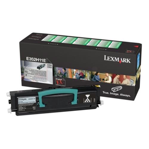 Lexmark toner cartridge black (E352H11E / 0E352H11E) (Return, high capacity)