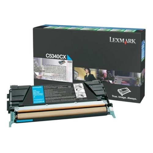 Lexmark toner cartridge cyan (C5340CX / 00C5340CX) (Return, high capacity)
