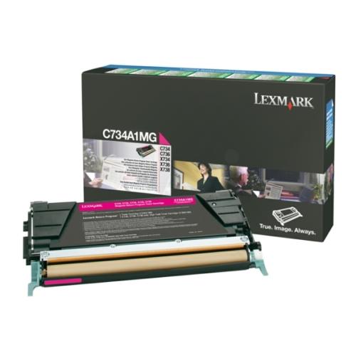 Lexmark toner cartridge magenta (C734A1MG / 0C734A1MG) (Return)