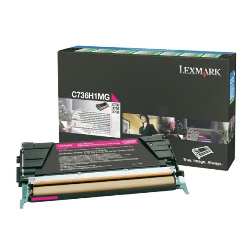 Lexmark toner cartridge magenta (C736H1MG / 0C736H1MG) (Return)