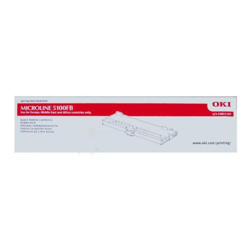 Oki printer ribbon black (43821103)