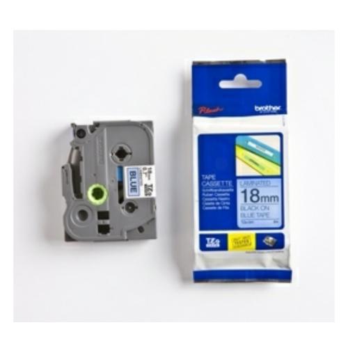 Brother tape black on blue (TZE541), 18mm, laminated
