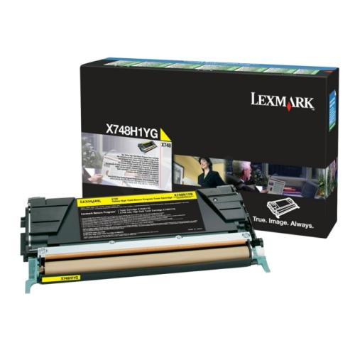 Lexmark toner cartridge yellow (X748H1YG / 0X748H1YG) (Return)