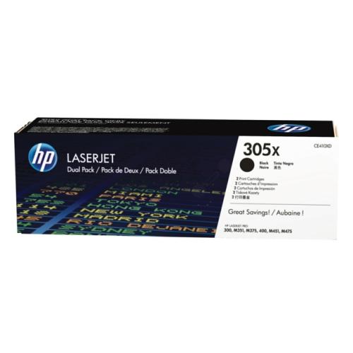 HP toner cartridge black (CE410XD / 305X) (Twin Pack)