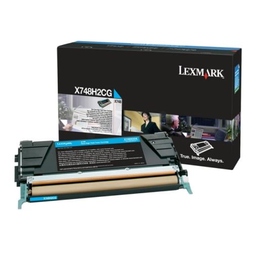 Lexmark toner cartridge cyan (X748H2CG / 0X748H2CG)