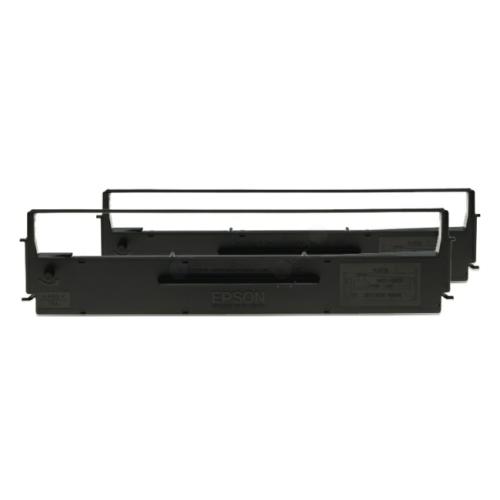 Epson printer ribbon black (C13S015614 / S015614) (Twin Pack)