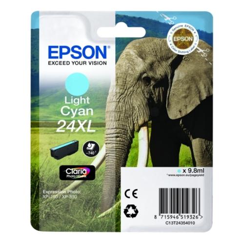 Epson printcartridge cyan photo (C13T24354012 / 24XL) (high capacity)