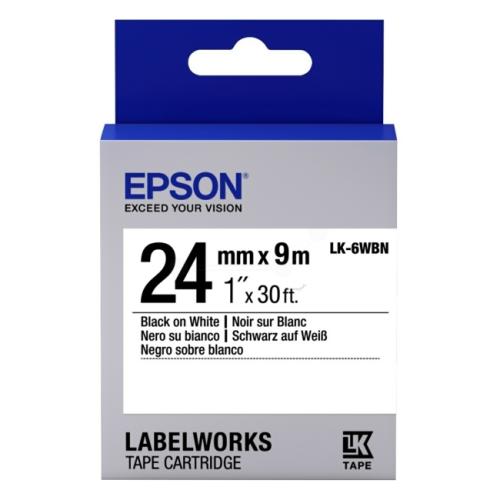 Epson printer ribbon black / white (C53S656006 / LK6WBN)