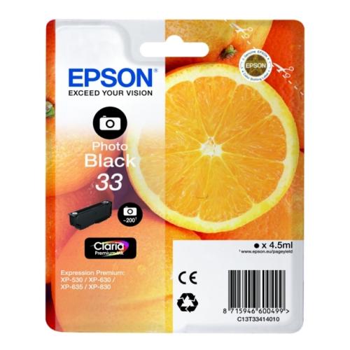 Epson printcartridge black photo (C13T33414012 / 33)