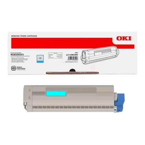 Oki toner cartridge cyan (45862839)