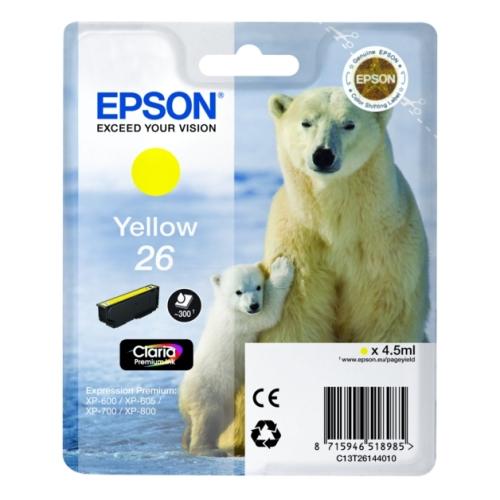 Epson printcartridge yellow (C13T26144012 / 26)