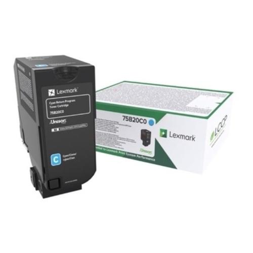 Lexmark toner cartridge cyan (75B20C0 / 075B20C0) (Return)