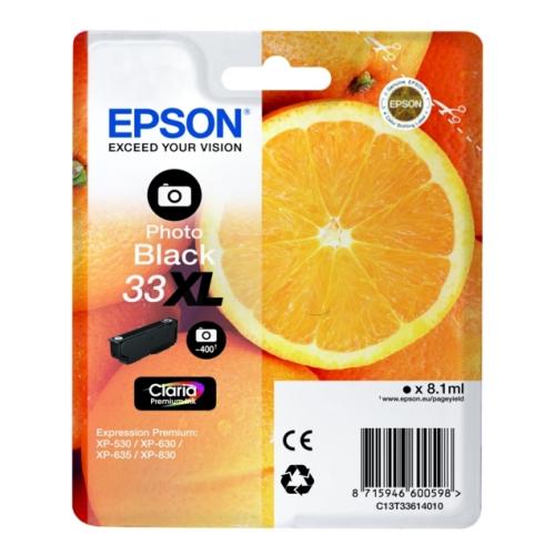 Epson printcartridge black photo (C13T33614012 / 33XL) (high capacity)