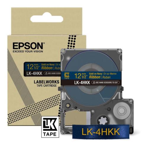 Epson printer ribbon blue/gold (C53S654002 / LK4HKK)