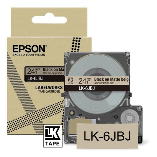 Epson labels black (C53S672092 / LK6JBJ)