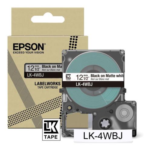 Epson labels black / white (C53S672062 / LK4WBJ)