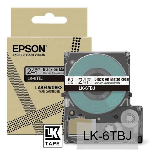 Epson labels black / transparent (C53S672067 / LK6TBJ)