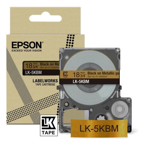 Epson labels black / gold (C53S672093 / LK5KBM)