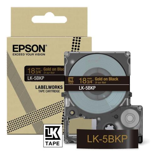 Epson labels black / gold (C53S672095 / LK5BKP)