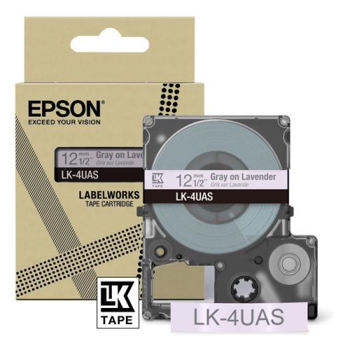 Epson labels gray/purple (C53S672107 / LK4UAS)