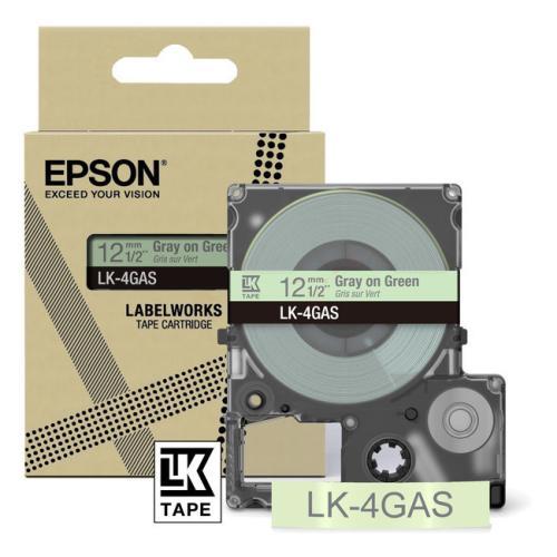 Epson labels gray/green (C53S672105 / LK4GAS)