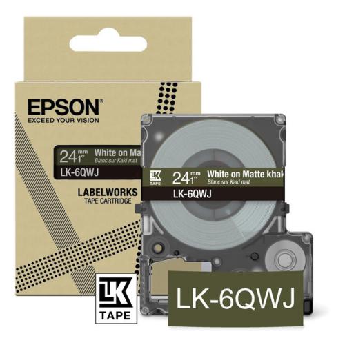 Epson labels brown / white (C53S672090 / LK6QWJ)