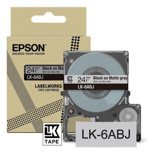 Epson labels black / grey (C53S672088 / LK6ABJ)