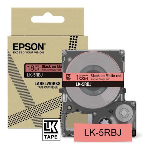 Epson labels black / red (C53S672072 / LK5RBJ)