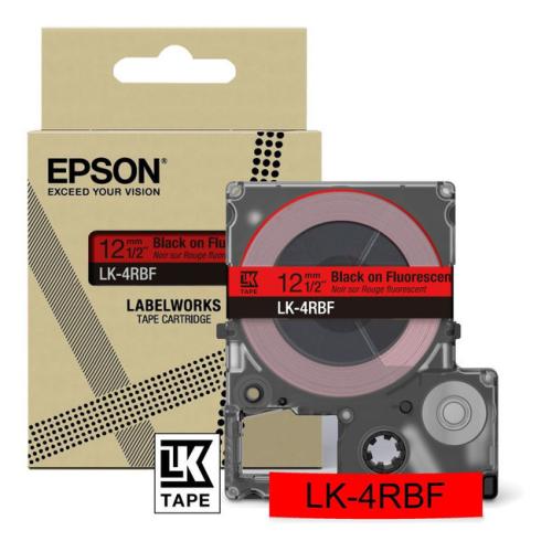 Epson labels black / red (C53S672099 / LK4RBF)