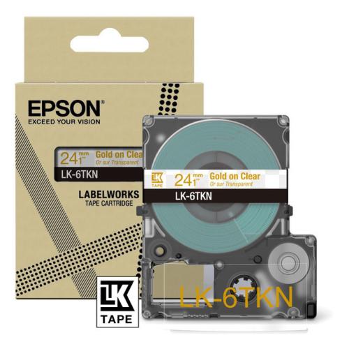 Epson labels transparent/gold (C53S672098 / LK6TKN)