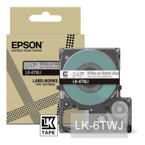 Epson labels transparent / white (C53S672070 / LK6TWJ)