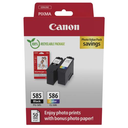 Canon Ink cartridge / Photo paper black / color (6205C004 / PG585CL586) (Twin Pack, multipack)