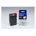 Brother tape red on white (TC202), 12mm, laminated