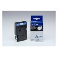 Brother tape blue on white (TC203), 12mm, laminated