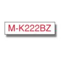Brother tape red on white (MK222BZ), 9mm, non laminated