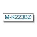 Brother tape blue on white (MK223BZ), 9mm, non laminated