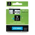 Dymo labels black on white (45013 / S0720530), 12mm, laminated