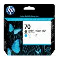 HP printhead black mat / cyan (C9404A / 70)