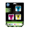 HP printcartridge cyan / magenta / yellow (CB333EE / 363) (multipack)