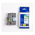 Brother tape blue on white (TZE233), 12mm, laminated