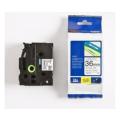 Brother tape black on white (TZE261), 36mm, laminated