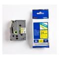 Brother tape black on yellow (TZE651), 24mm, laminated