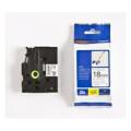 Brother tape black on white (TZEFX241), 18mm, flexible laminated