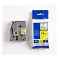 Brother tape black on yellow (TZES651), 24mm, laminated