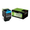 Lexmark toner cartridge cyan (80C2XC0 / 802XC) (Return, high capacity)