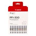Canon printcartridge black photo / black mat / cyan / magenta / yellow / cyan photo / magenta photo / red / grey / optimizer (4192C008 / PFI300) (multipack)
